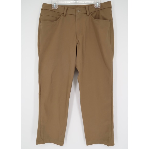 Lululemon‎ Mens 32 ABC Classic Fit Trouser Pants Warpstreme Artifact Brown 32x27